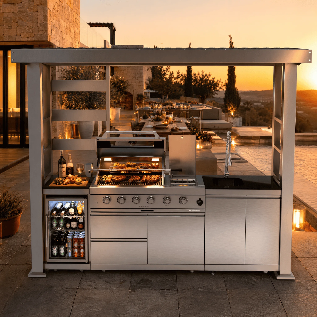 Outdoor Grill Island & Pergola US