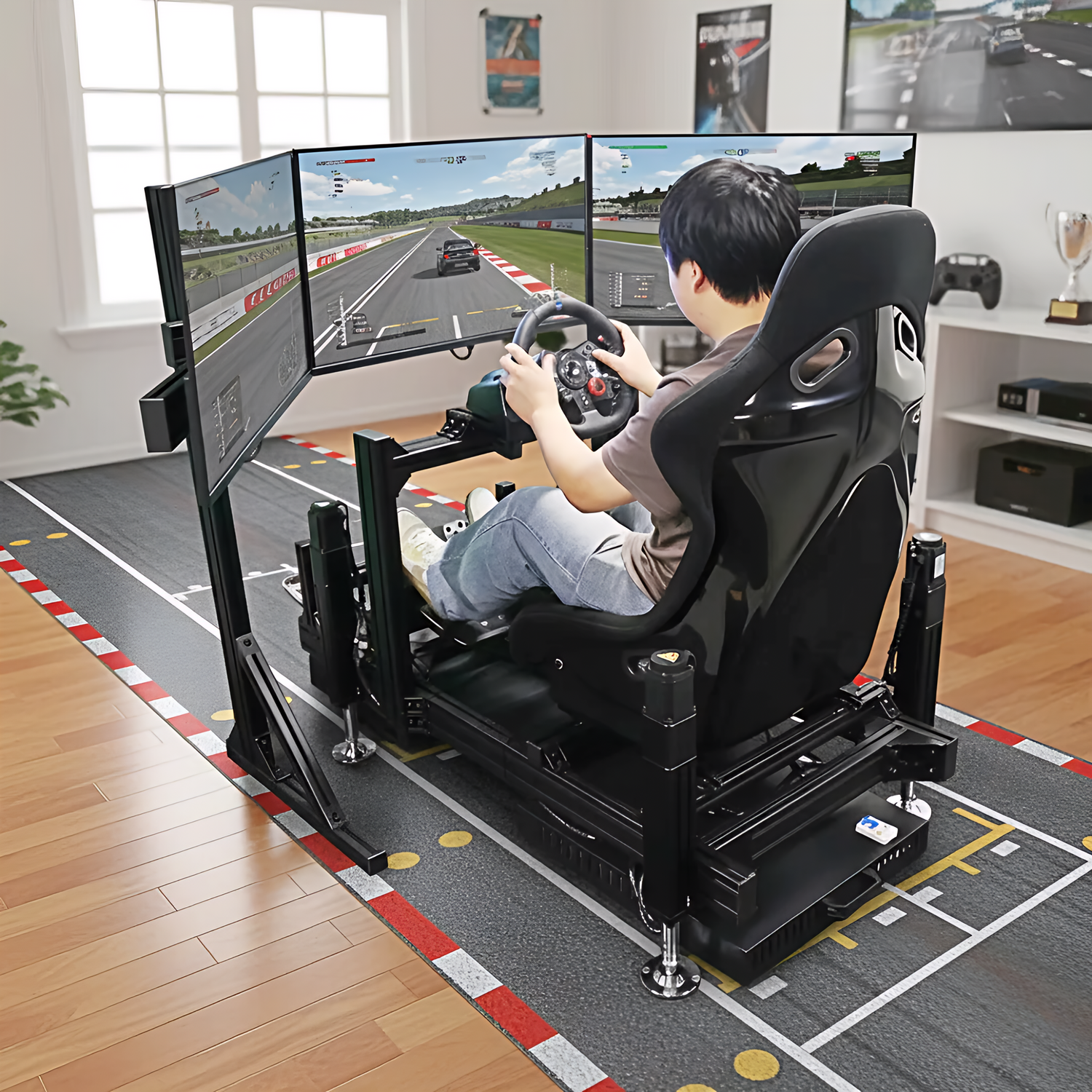 VIRTUAL REALITY RACE CAR MOTORCYCLES & AIRPLANE SIMULATORS