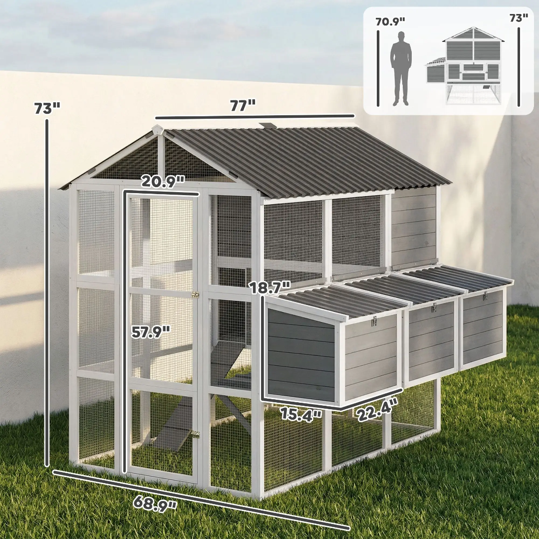 72 Inch Chicken coop
