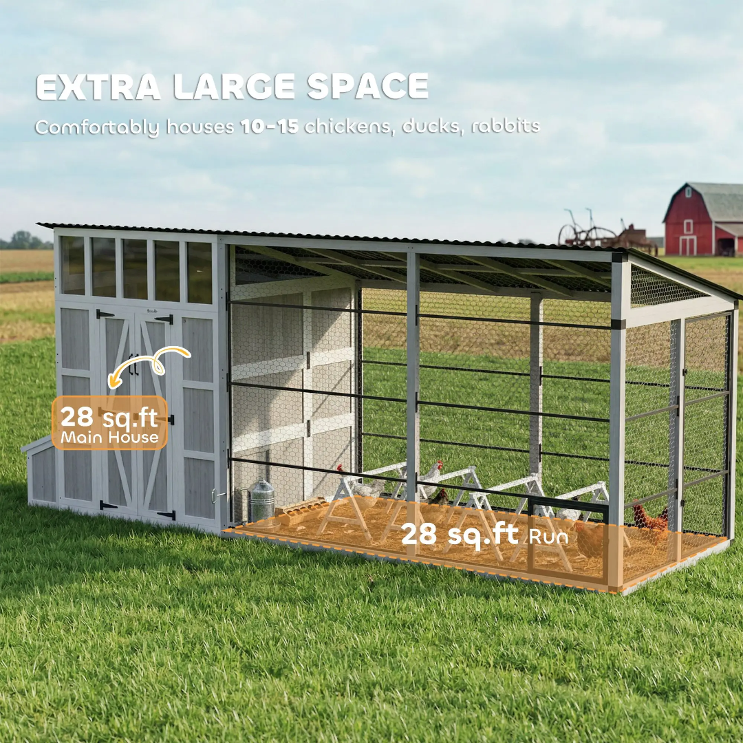 87.4 Inch Chicken Coup US