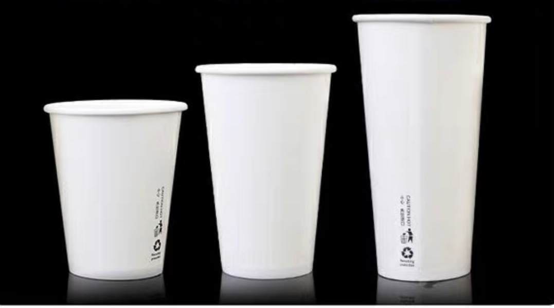 3000 Paper Cups & Lids With Logo On The Sleve