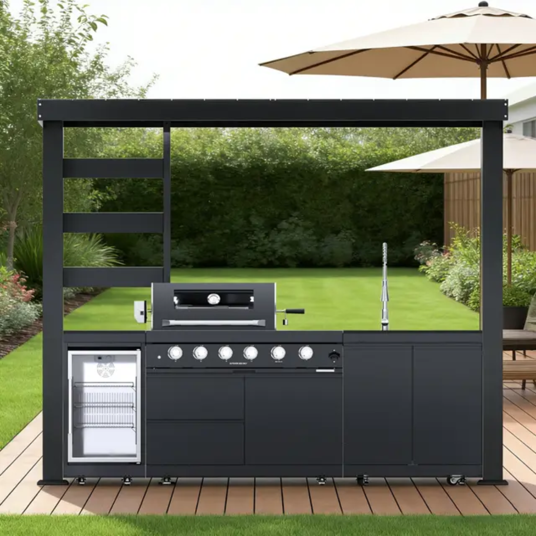 Outdoor Grill Island & Pergola US