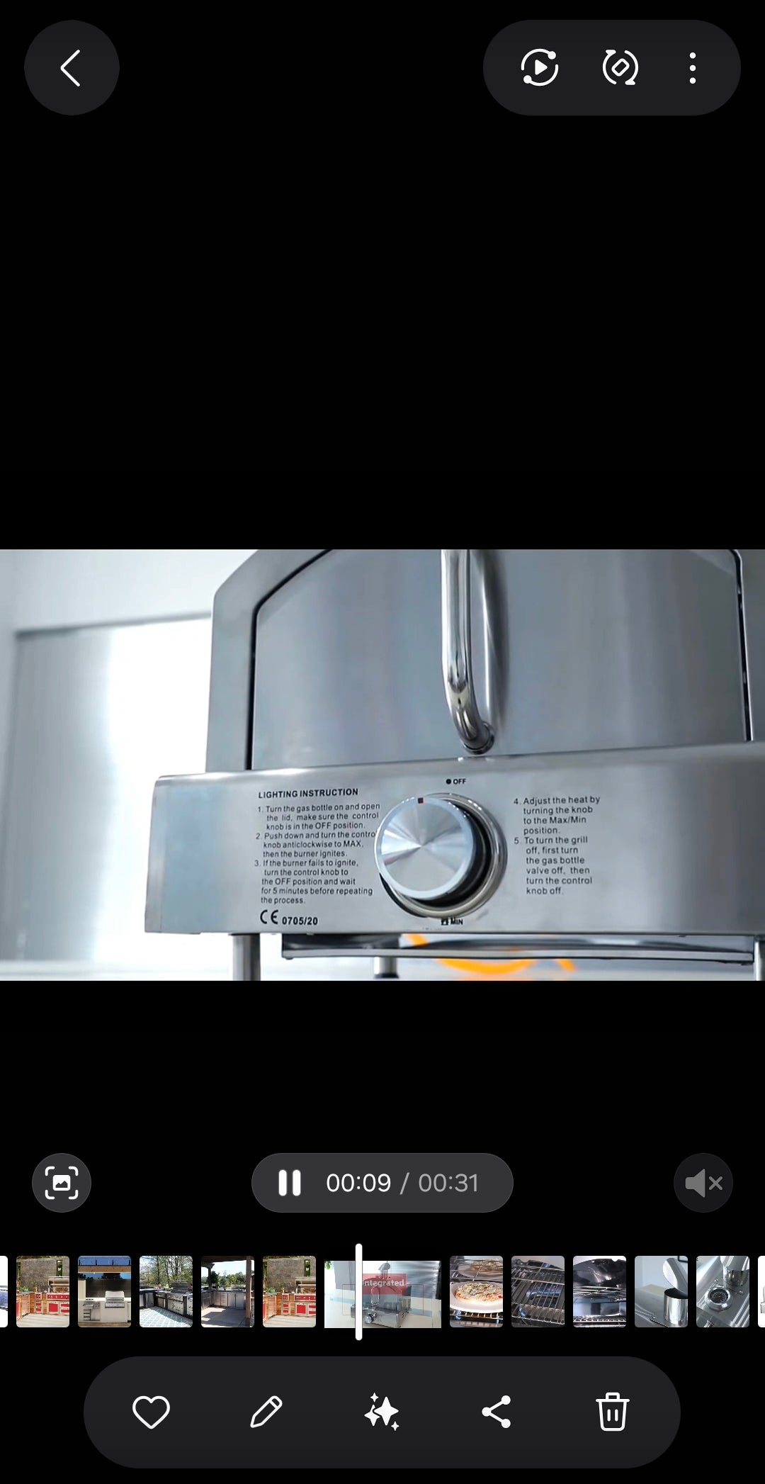 Pizza Oven Gas