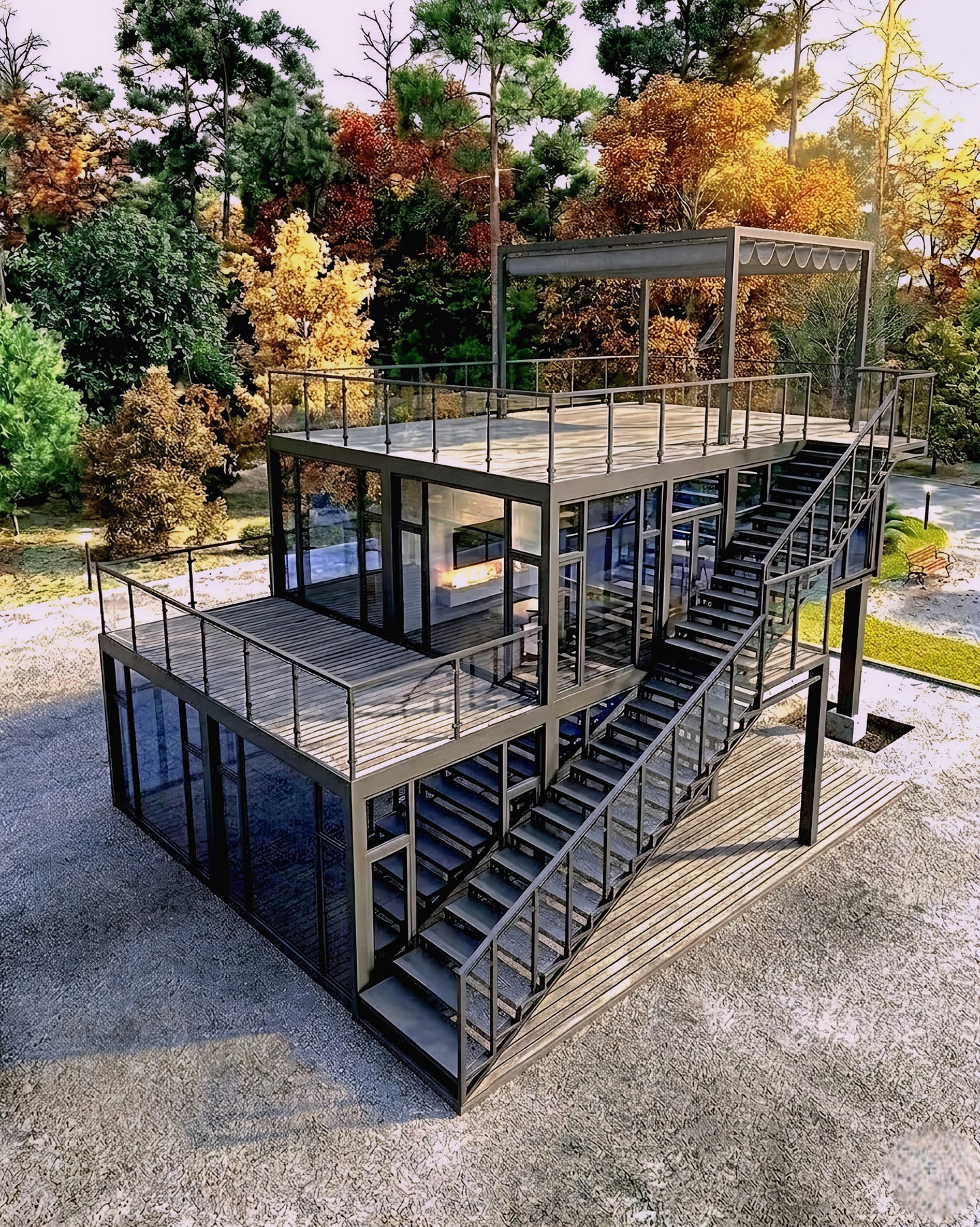 2 Story Tiny Home Container Home