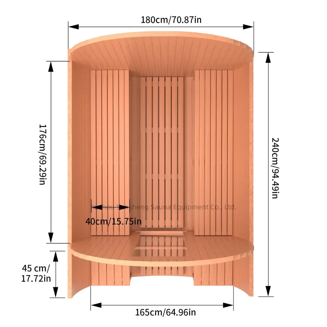Handmade Sauna Red Cedar Electric Heat