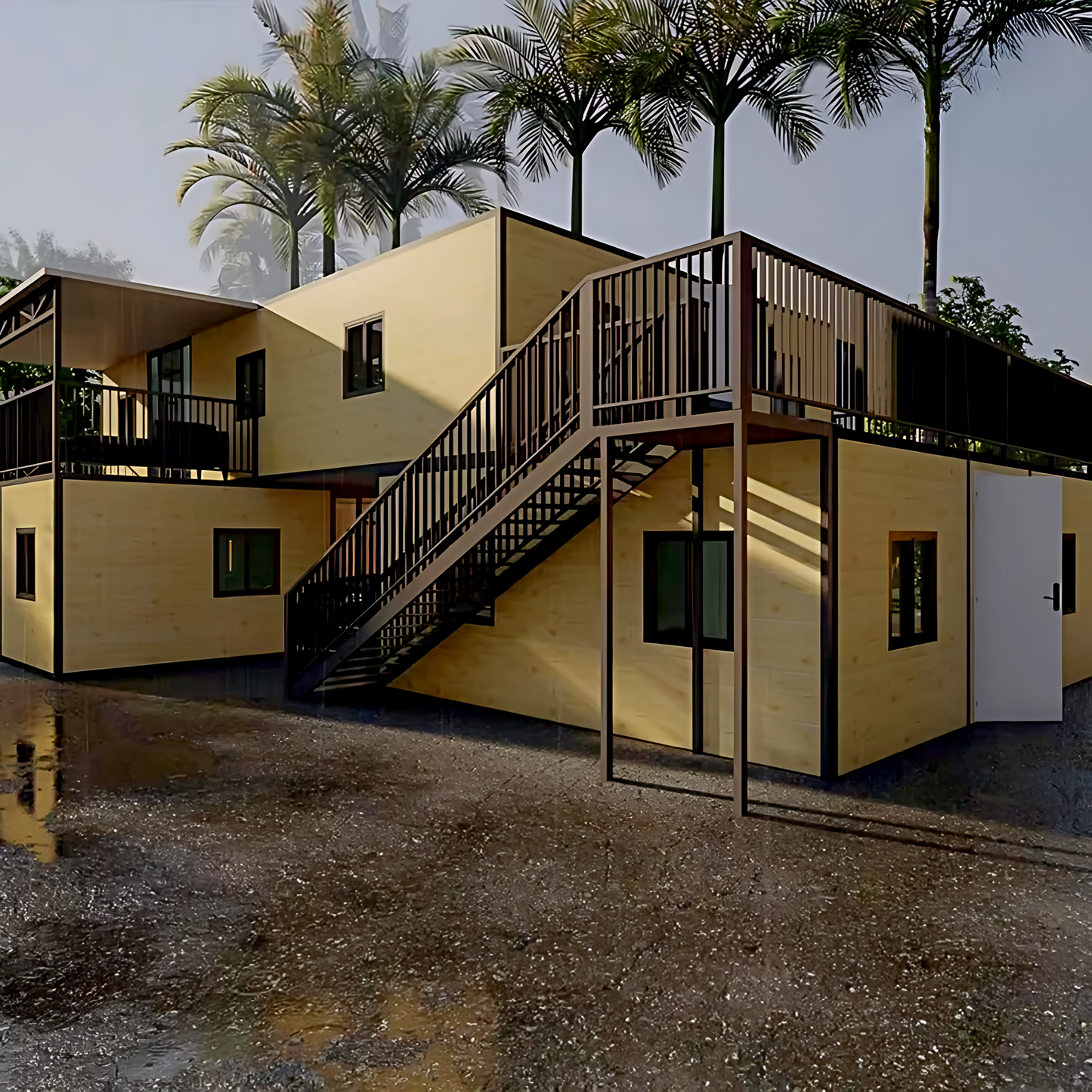Stackable Tiny Home Apartments & Hotels