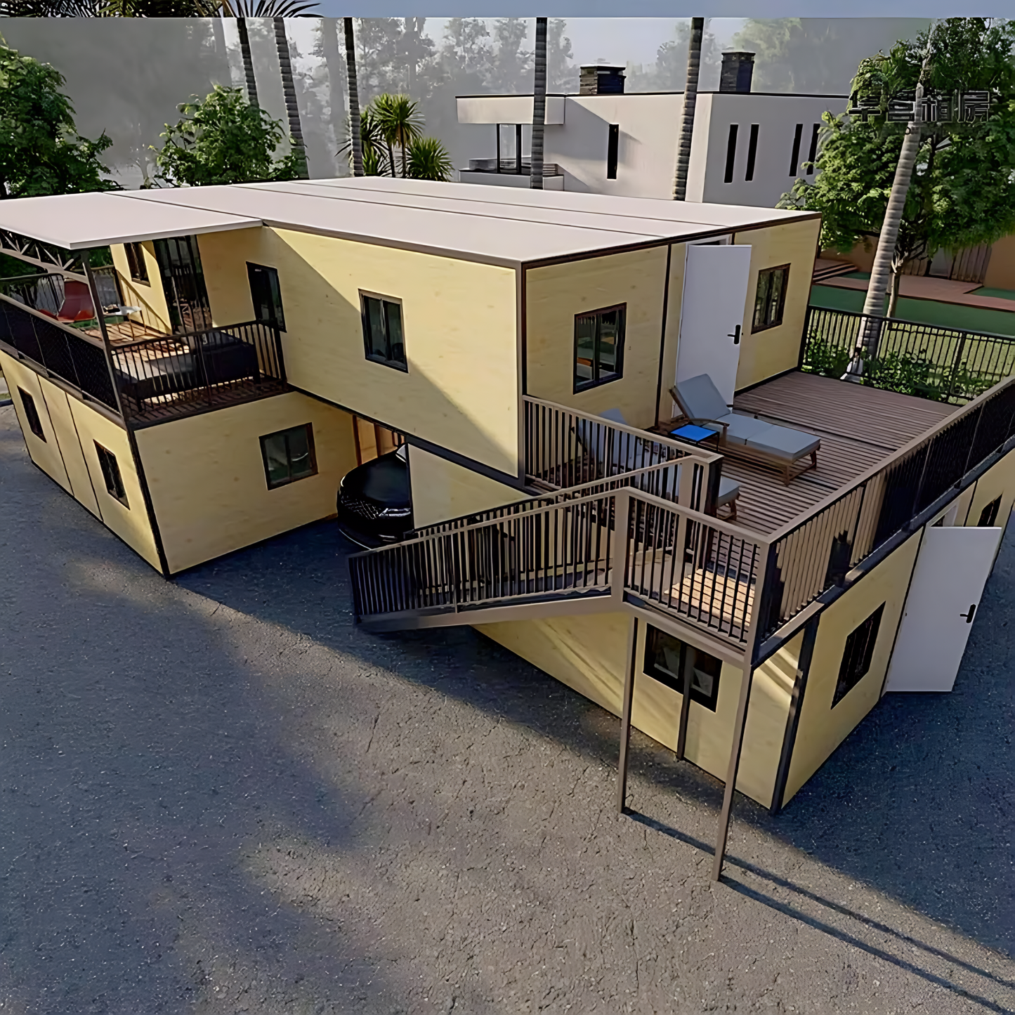Stackable Tiny Home Apartments & Hotels