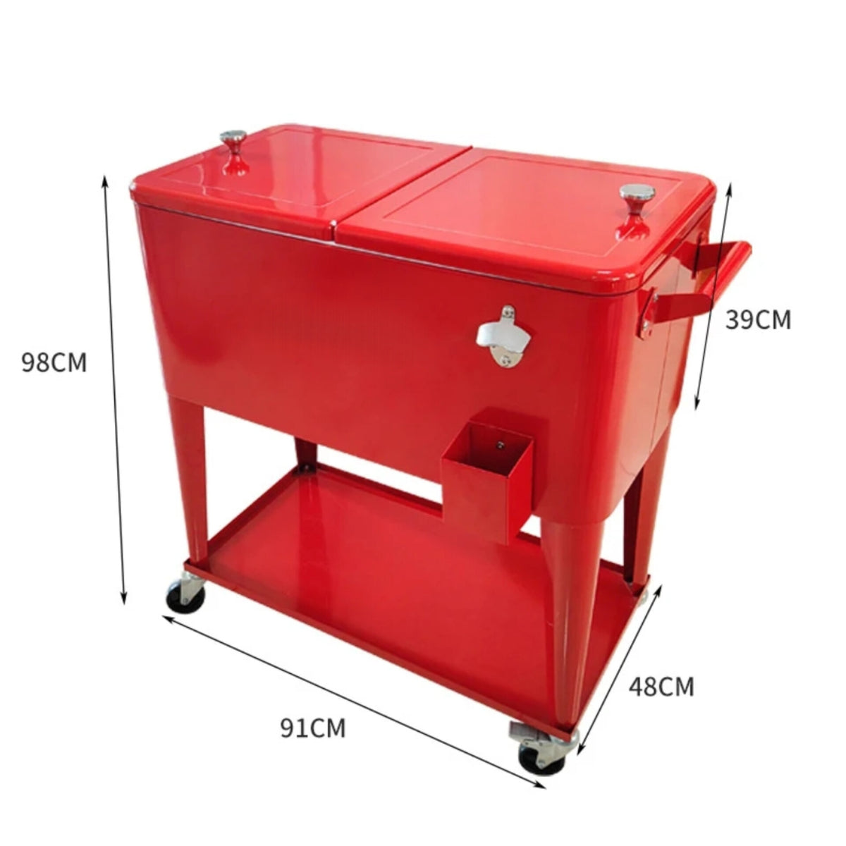 Rolling Party Cooler Ice Chest US