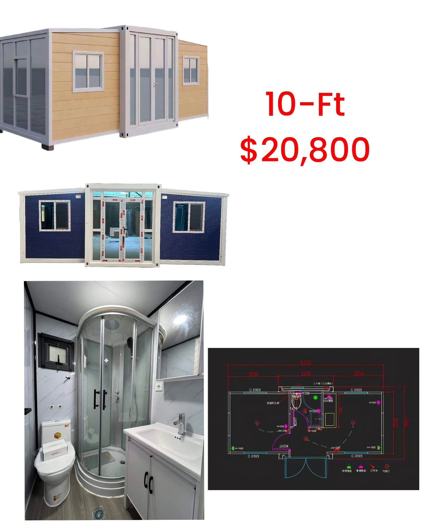Tiny Homes Expandable & Fully Equipped