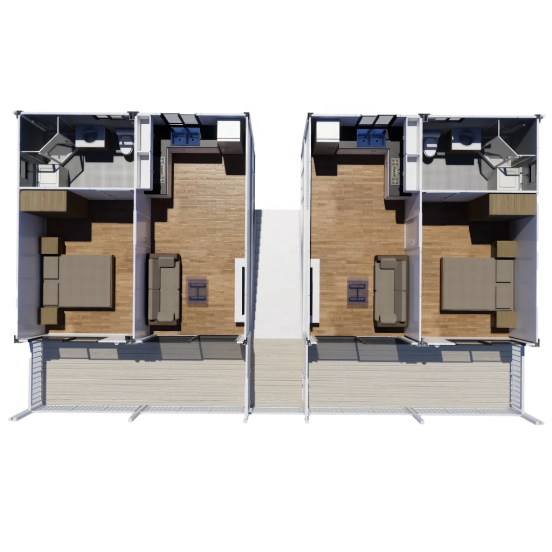 Stackable Tiny Home Apartments & Hotels