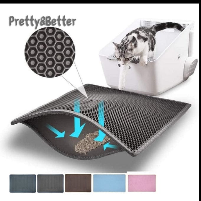 Cat Litter Mat Foldable Double-Layer Non-Slip Pet Cushion